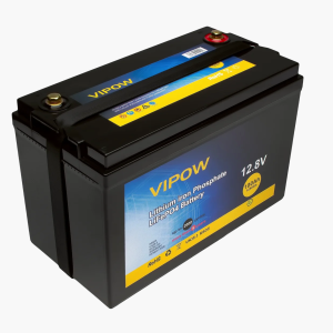 Акумуляторна батарея Vipow LiFePO4 12,8V 100Ah з вбудованою ВМS платою 80A