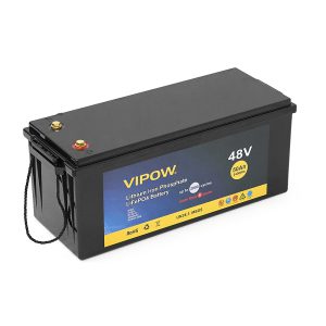 Акумуляторна батарея Vipow LiFePO4 51,2V 50Ah з вбудованою ВМS платою 40A, 48V (520x269x220)