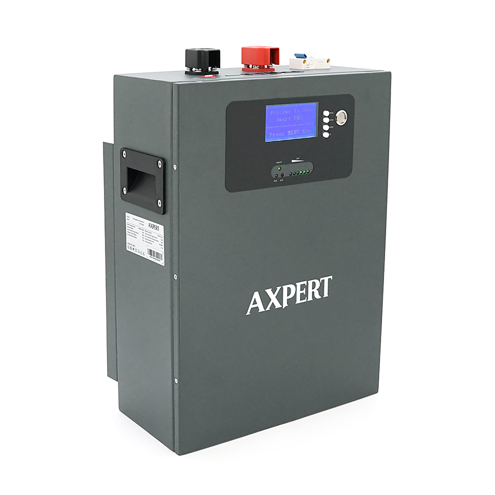 Аккумуляторная батарея AXPERT LiFePO4 25.6V 100Ah, 2,56kWh, BMS100A, CAN2.0/RS232/RS485, 6000 cycles 300x148x420 23,5 kg