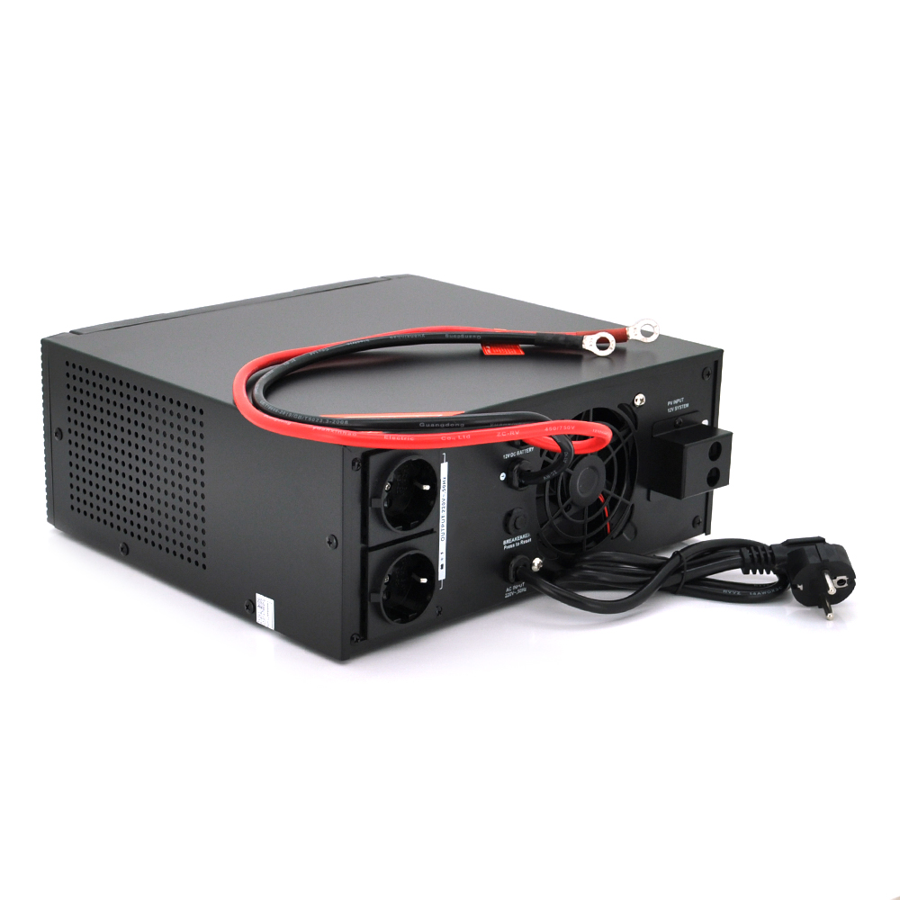 Гібридний інвертор BRAZZERS BRZ-SOLAR-1000, 1000VA/800W, 12V, ток заряда 10/20A, inverter100-290V, UPS145-275V, MPPT 30А(20-32) - Зображення 2