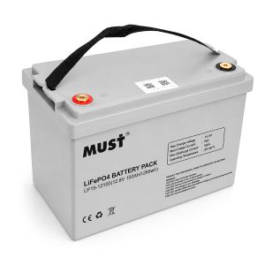 Акумуляторна батарея Must LiFePO4 LP15-12100 12,8V 100Ah, 1,28kWh, BMS50A@4S, 6000 cycles, 339x185x218, 12kg