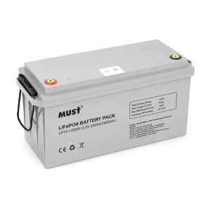 Акумуляторна батарея Must LiFePO4 LP15-12200 12,8V 200Ah, 2,56kWh, BMS100A@4S, 6000 cycles, 502x185x243, 23kg