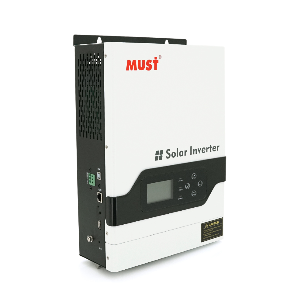 Гiбрiдне ДБЖ MUST PV18-3224VPM II, 3200W, 24V, ток заряда 60A, 160-275V, MPPT (60А, 30-160 Vdc)