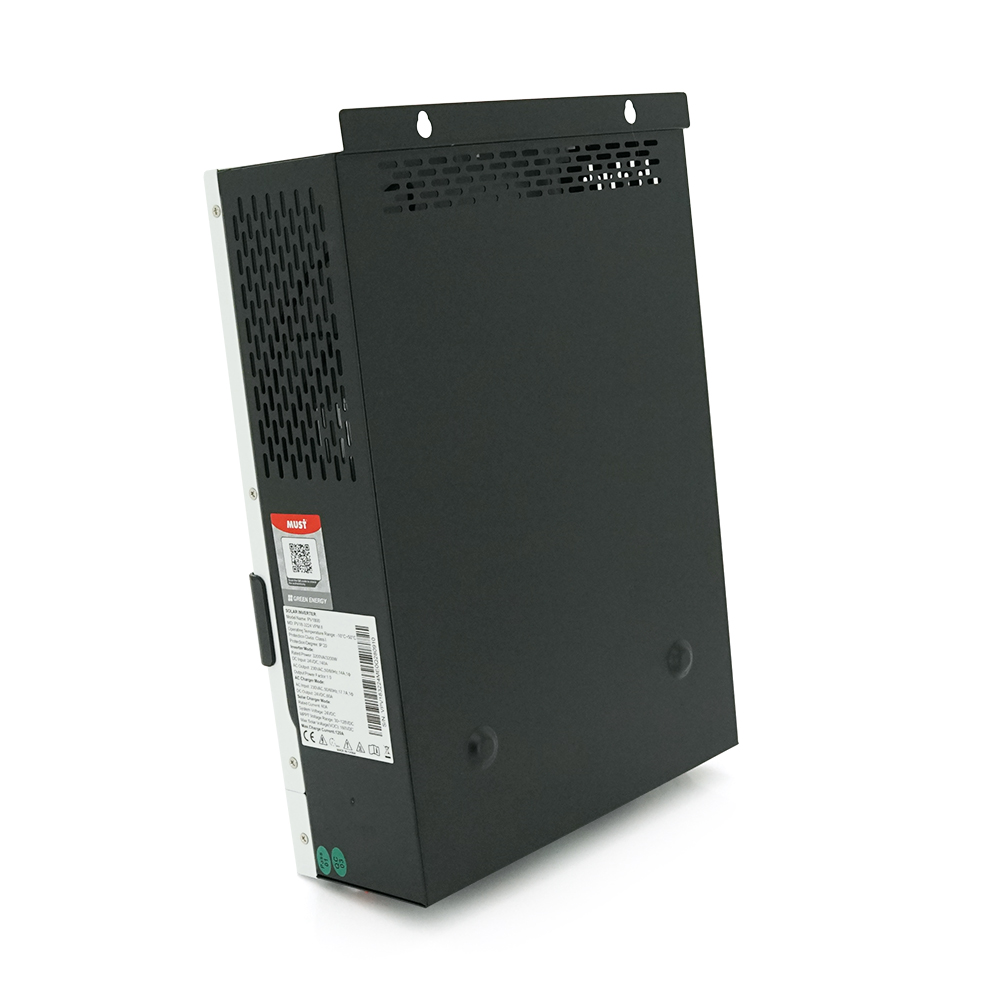 Гiбрiдне ДБЖ MUST PV18-3224VPM II, 3200W, 24V, ток заряда 60A, 160-275V, MPPT (60А, 30-160 Vdc) - Зображення 3