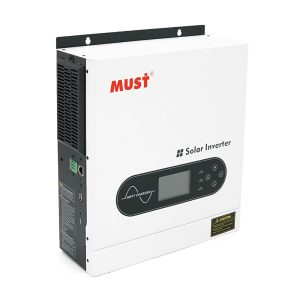Гібридний інвертор MUST PV18-2012ECO, 2000W, 12V, струм заряду 80A, 170-280V, MPPT (80А, 30-320 Vdc), 290х367х111 мм. 6 кг.