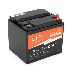 Акумуляторна батарея Li-TIME LiFePO4 12,8V 50Ah 640Wh(100/100A), BASIC, заряд 14,4В/10А, до 6000 циклів, (198 x 166 x 170мм), 5,24kg, Q1