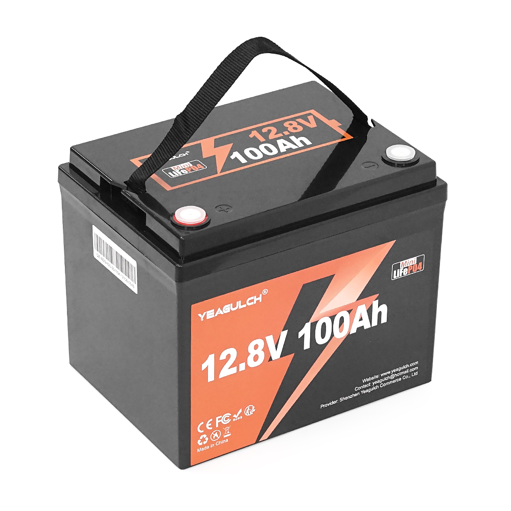 Акумуляторна батарея YEAGULCH Mini Max LiFePO4 12,8V 100Ah 1280Wh, BMS-100A, ( 299 x 193 x 200) , M8, 12.9kg Q1
