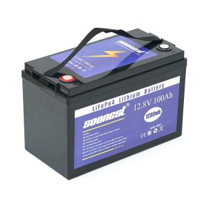 Акумуляторна батарея SOONEST LiFePO4 12,8V 100Ah, (50/100A), 0 ° C до 50 ° C, гвинт M8, 260х168х234 мм. 11.5 кг