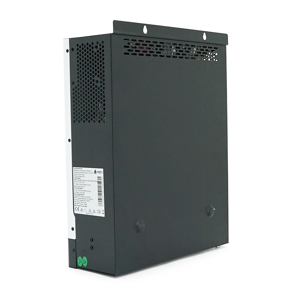 Гібридний інвертор ENERGY PROMAX VM II-1600W-12V, 2000VA/1600W, 12V, струм заряду 16-80А, MPPT 80А, 290*367*111мм, 6,4 кг - Зображення 2